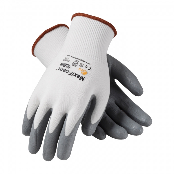 PIP® MaxiFoam® Premium Seamless Knit Nylon Glove with Nitrile Coated Foam Grip on Palm & Fingers #34-800