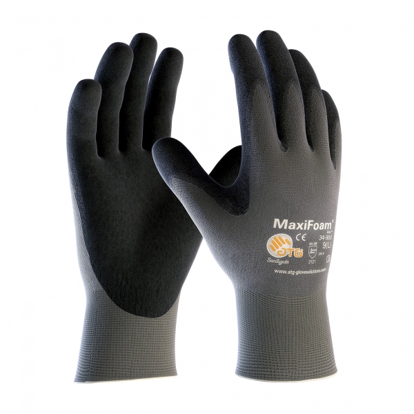 #34-900 PIP® MaxiFoam® ATG® Lite Seamless Knit Nylon Glove with Nitrile Coated Foam Grip on Palm & Fingers