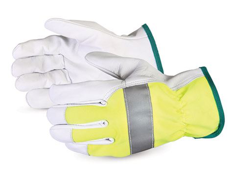 #378GAHVB Superior Glove® High-Viz Endura® Goat-Grain Driver Gloves