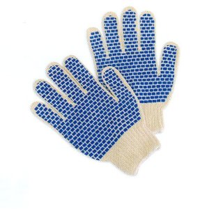 Two-Sided PVC Block String Grip Gloves