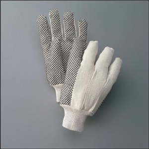 Economy PVC Dotted Cotton Canvas Work Gloves