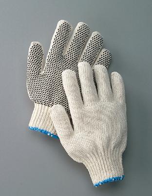 One-Sided PVC Dot String Glove, Economy PVC Dot String Work Gloves