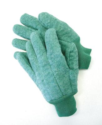 Fleece Chore Gloves With Knitwrist
