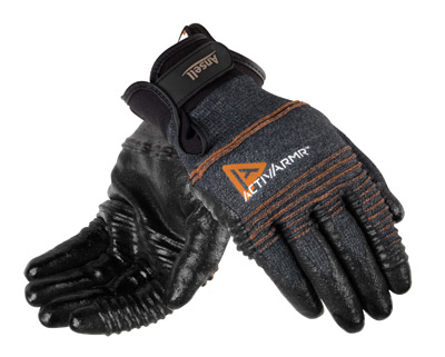 97008 Ansell® ActivArmr® Medium-Duty Coated Cut-Resistant Protective Work Gloves, cut level 2