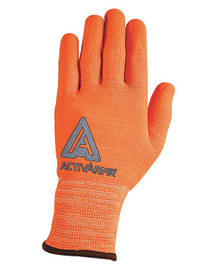 97-013 Ansell Hi-Viz Orange ActivArmr® Seamless Knit 13 gauge Medium-Duty Cut Resistant Gloves