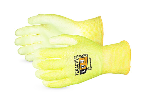 #STAGHVPU - Superior Glove® TenActiv™ Hi-Viz Glove w/ Polyurethane Palm