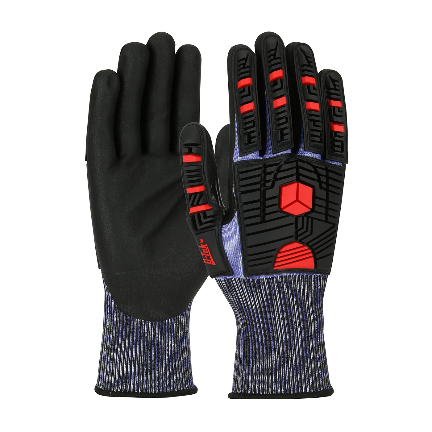 16-MP585 PIP® Seamless Knit G-Tek®  PolyKor® X7™ Blended Glove with Impact Protection and NeoFoam® Coated Palm & Fingers