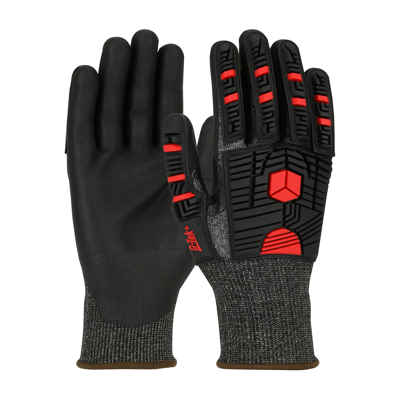 16-MP935 PIP® Seamless Knit G-Tek®  PolyKor® X7™ Blended Glove with Impact Protection and NeoFoam® Microsurface Coated Palm & Fingers