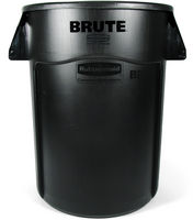 Rubbermaid® Vented Round Brute® Container- Black