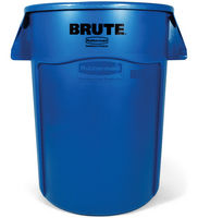 Rubbermaid® Vented Round Brute® Container- Blue