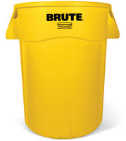 Rubbermaid® Vented Round Brute® Container- Yellow