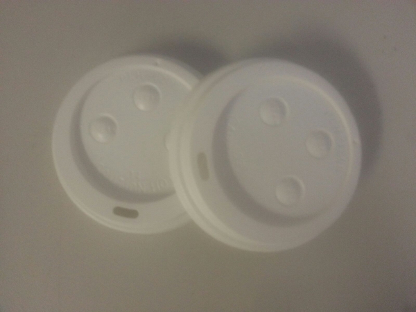 Prime Source White Plastic Hot Cup Flat Lid