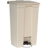 6146 Rubbermaid Commercial® Mobile Step-On Beige Medical Waste Receptacle - 23 Gal