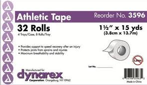 3596 Dynarex­ Athletic Tape 1.5` X 15yd, 