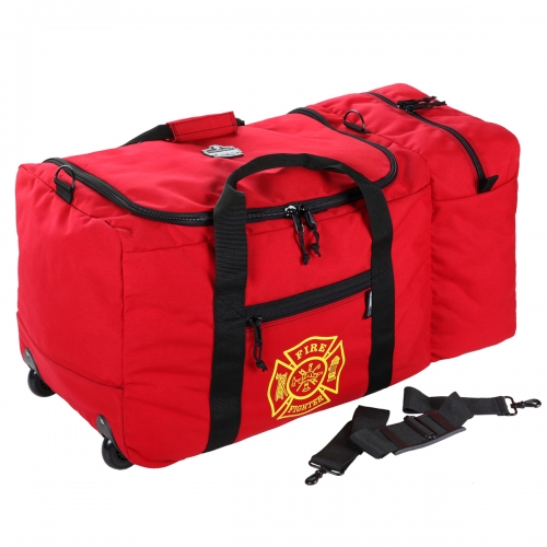 GB5005W Ergodyne® Arsenal® Wheeled Red Fire & Rescue  Gear Bag - Large