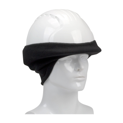 #365-1505 PIP® Black Rib Knit Hard Hat Tube Liner for Ears & Neck