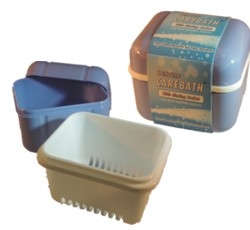 DCH2000 Plasdent Plastic Denture Carebath w/ Rinse Basket