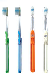 #10410B OraBrite® Cleargrip Compact Head Indicator Toothbrushes