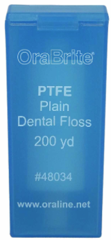 OraLine® 200 Yard Premium PTFE Plain Dental Floss #48034