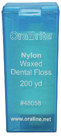 #48058 OraLine® 200 Yard Waxed Nylon Dental Floss