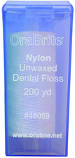 #48059 OraLine® 200 Yard Unwaxed Nylon Dental Floss