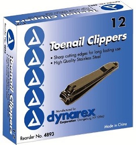 4893 Dynarex® Wholesale Stainless Steel Toenail Clippers