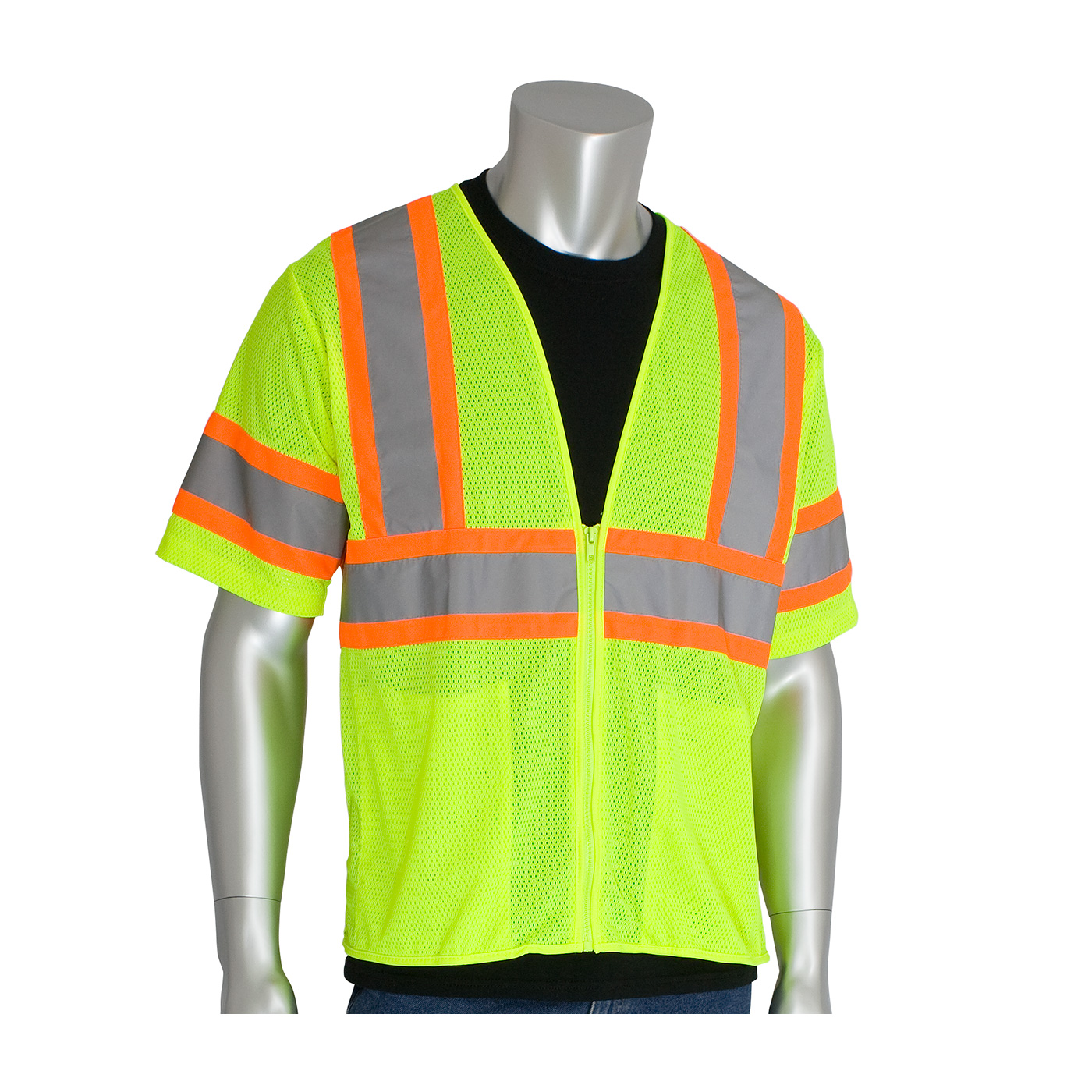 #303-HSVP PIP® ANSI Type R Class 3 Value Two-Tone Mesh Vest 