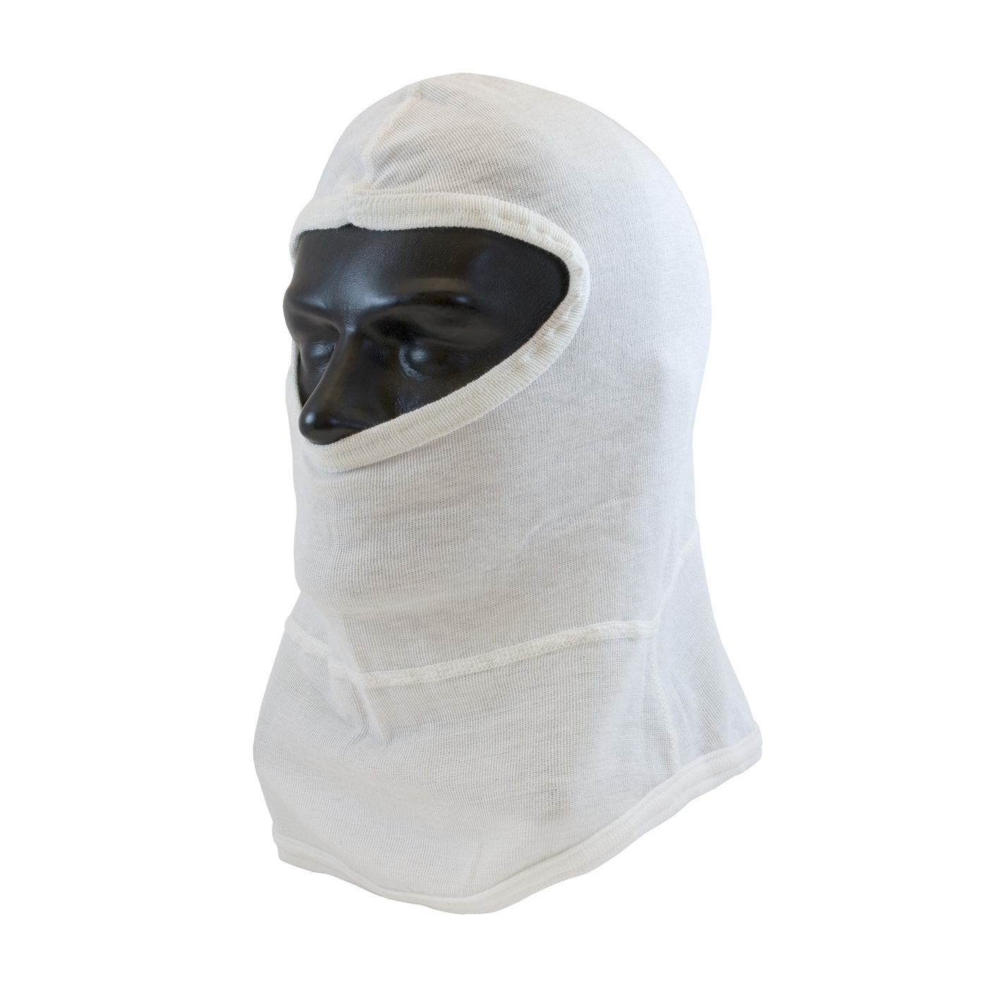 202-110 PIP® Single-Layer White Nomex® Balaclava with Bib - Full Face