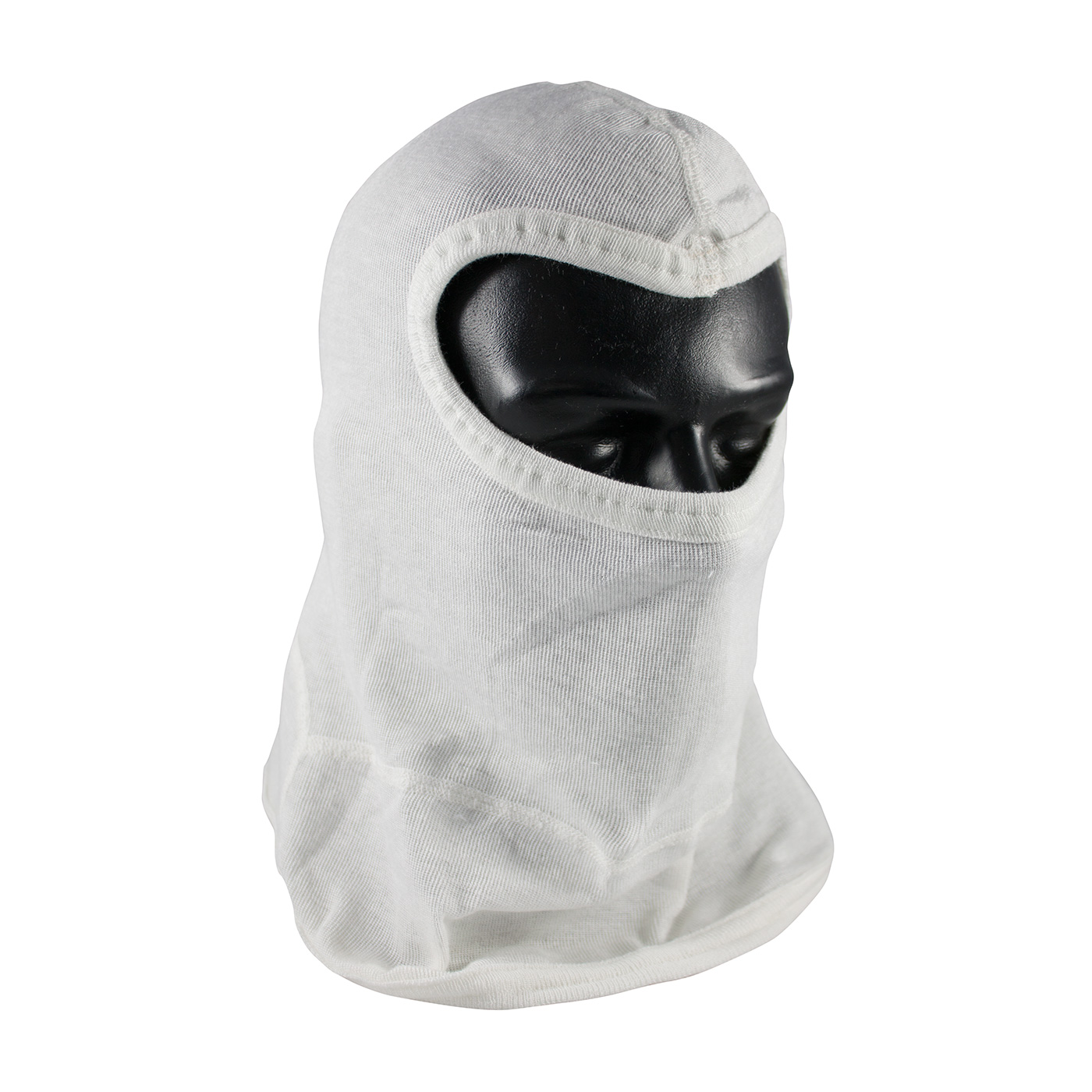 202-132 PIP® Double-Layer White Nomex® Balaclava with Eye Slit Opening and Bib