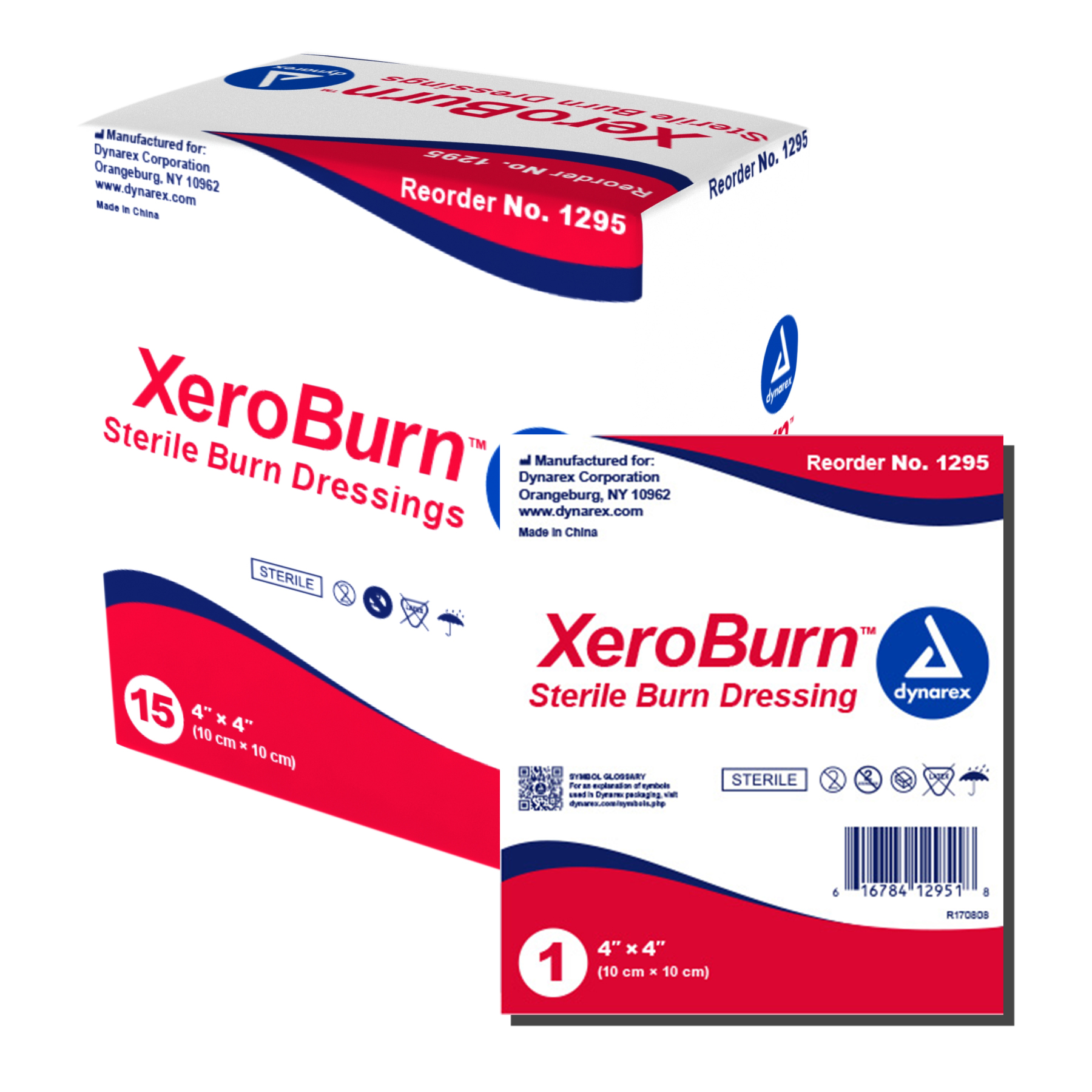 1295 Dynarex® XeroBurn Sterile Burn Dressing