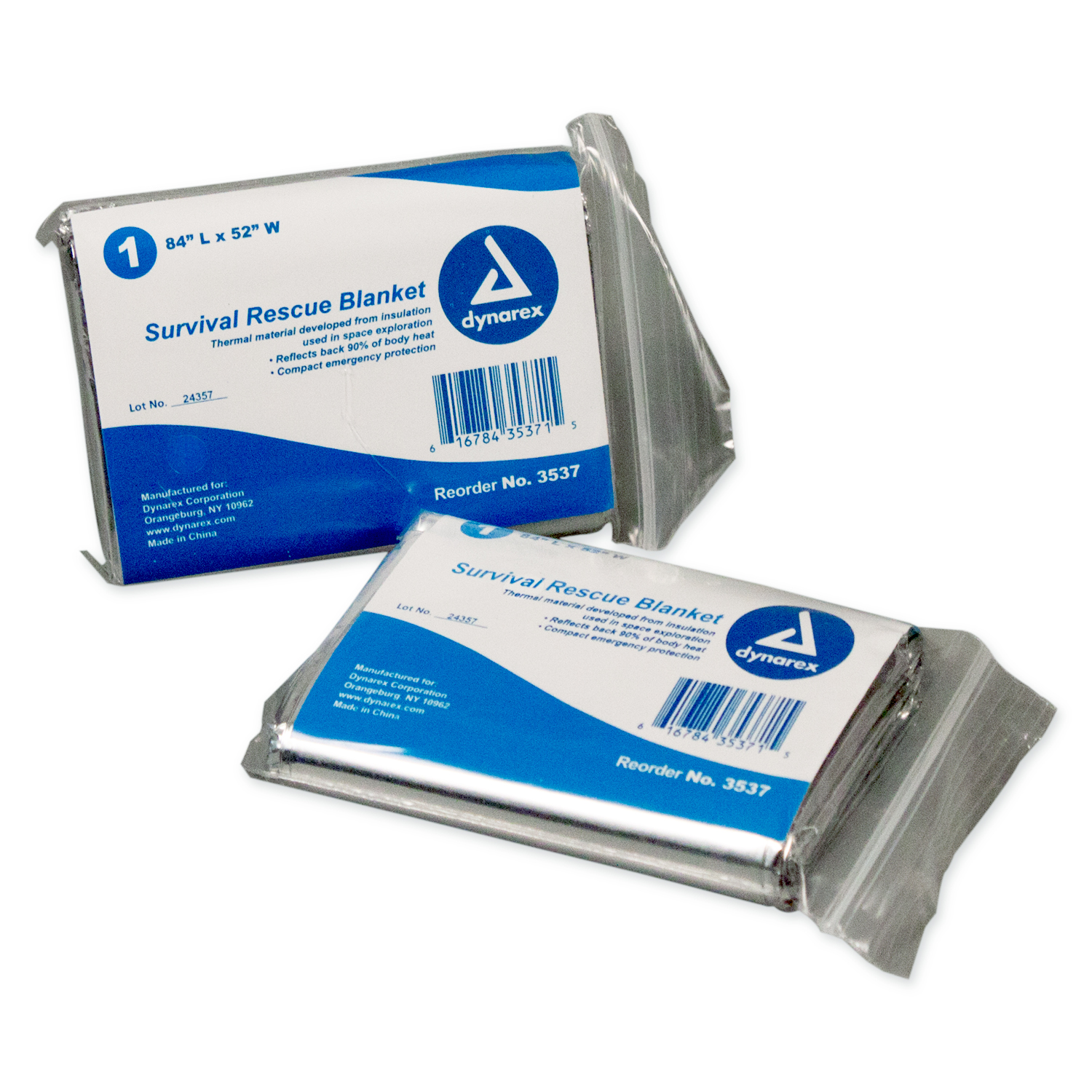 3537 Dynarex® Emergency Mylar Foil Blankets