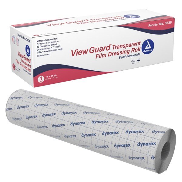 Dynarex® 10` x 11yds View Guard Transparent Dressing Roll #3638