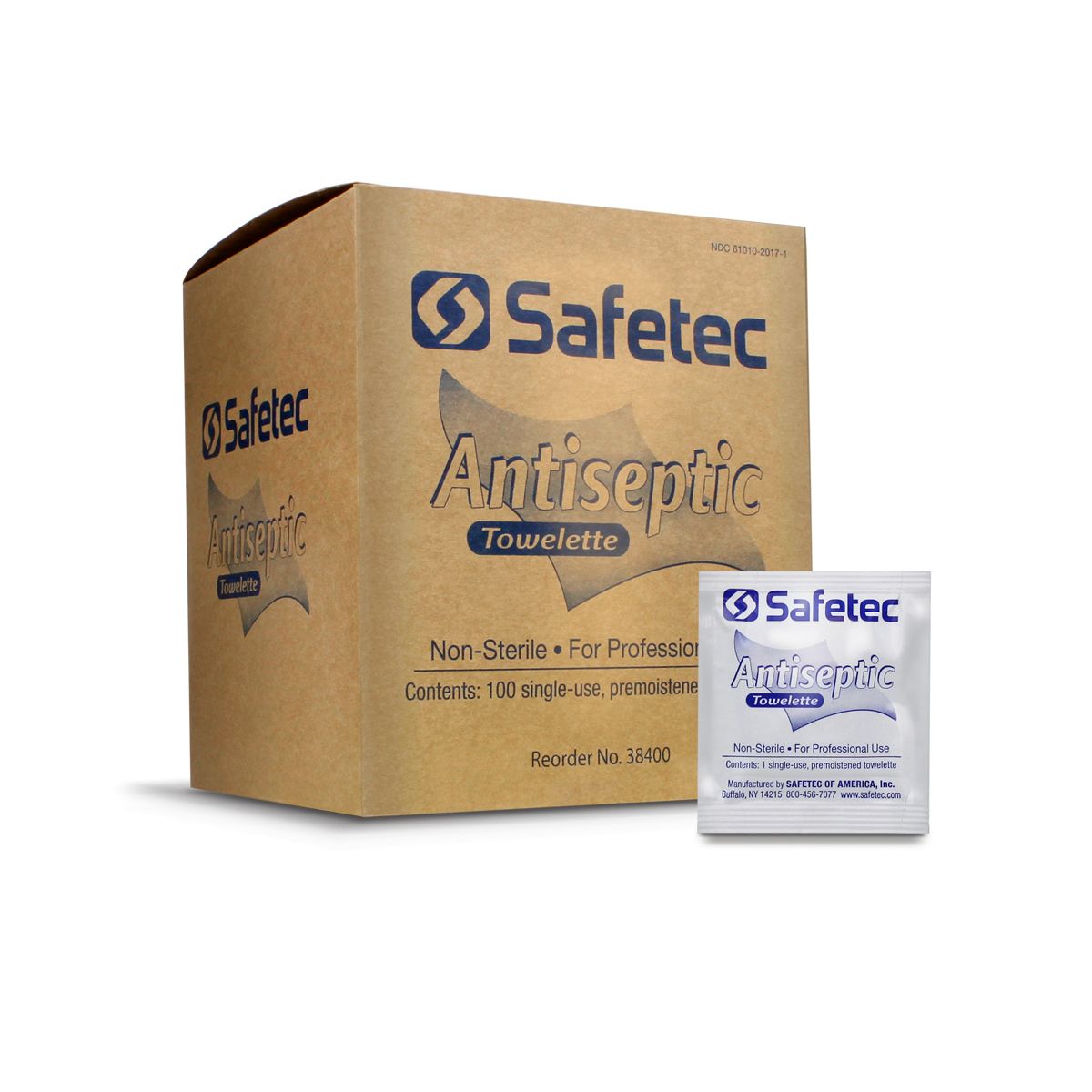 38400 Safetec® Antiseptic Wipes 