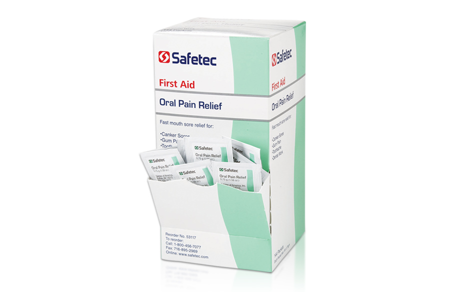 #53117 Safetec® Oral Pain Releif 0.75 gram packets