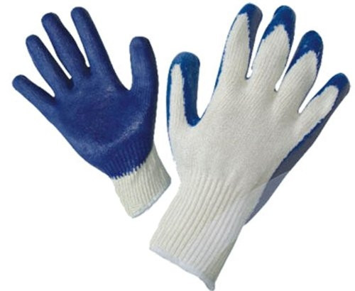 Emerald PPP Blue Latex Coated String Knit Gloves