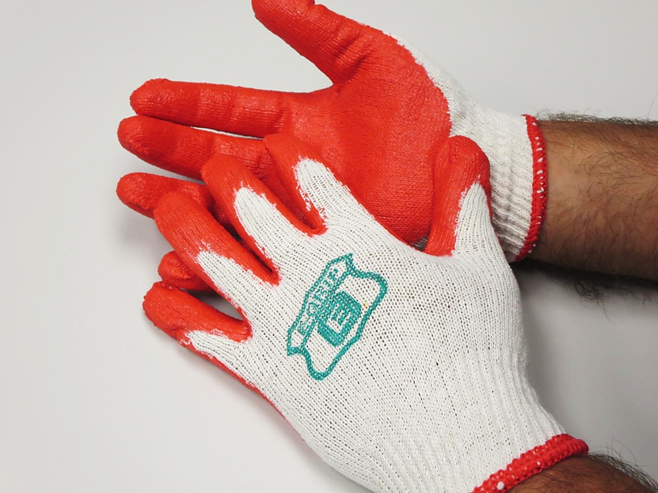 Emerald PPP Red Latex Coated String Knit Gloves