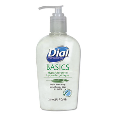 #06028 Dial® Basics Hypoallergenic Liquid Hand Soap - 7.5 oz