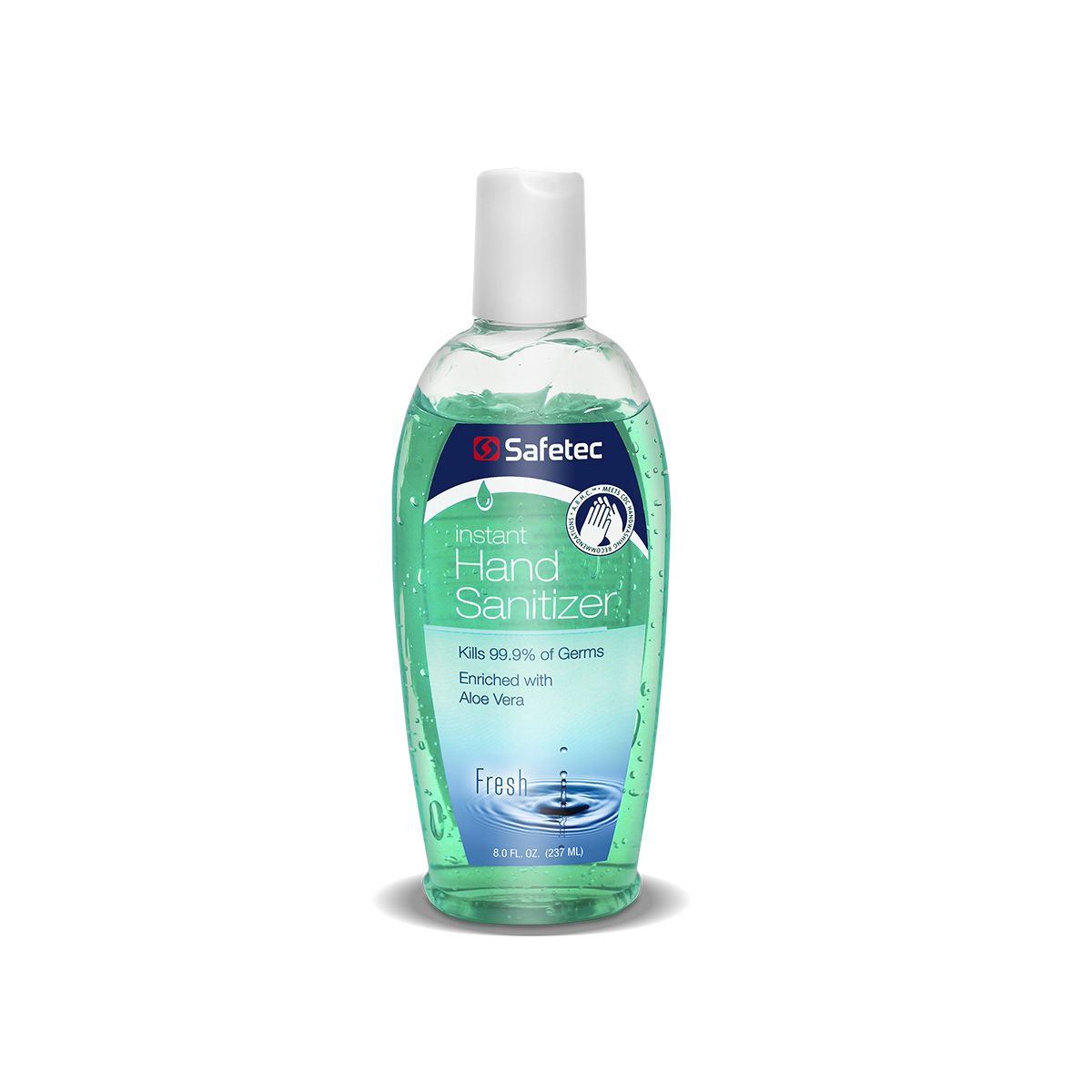 17370 Safetec® 66.5% ethyl alcohol with aloe vera Hand Sanitizer (8-oz flip top bottle)