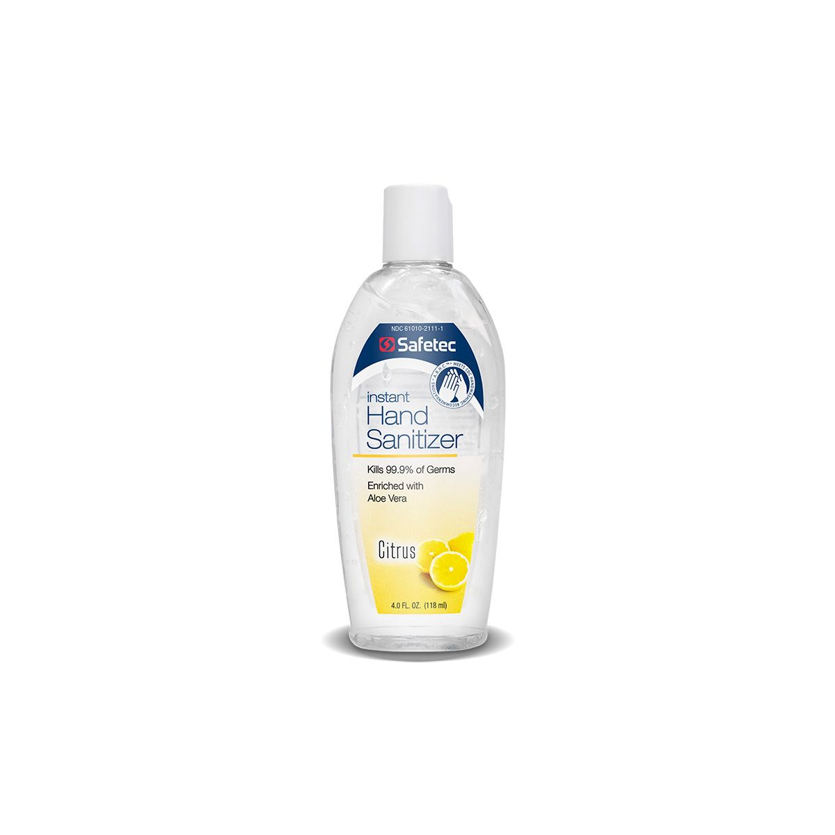 18350 Safetec® 66.5% ethyl alcohol with aloe vera Hand Sanitizer (4-oz citrus scented flip top bottle)