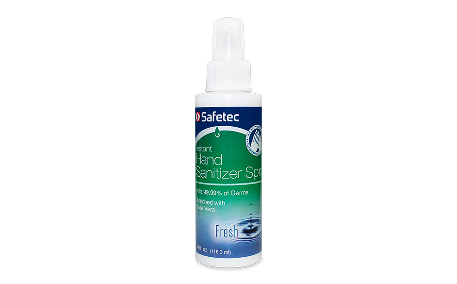 34418 Safetec® 4-oz Instant Hand Sanitizer Spray Bottle