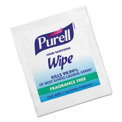 #9021-1M Purell® Individually Wrapped Instant Hand Sanitizing Wipes, 1000 count
