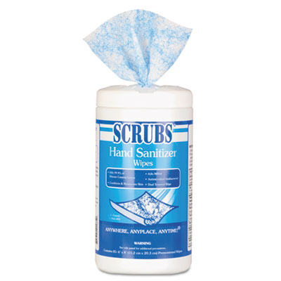 #90985 ITW Dymon Scrubs® Instant Hand Sanitizer Wipes, 85 count canister
