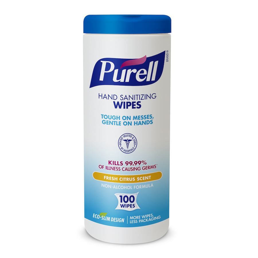 9111-12 Purell® Alcohol-free E3 Rated Instant Hand Sanitizing Wipes