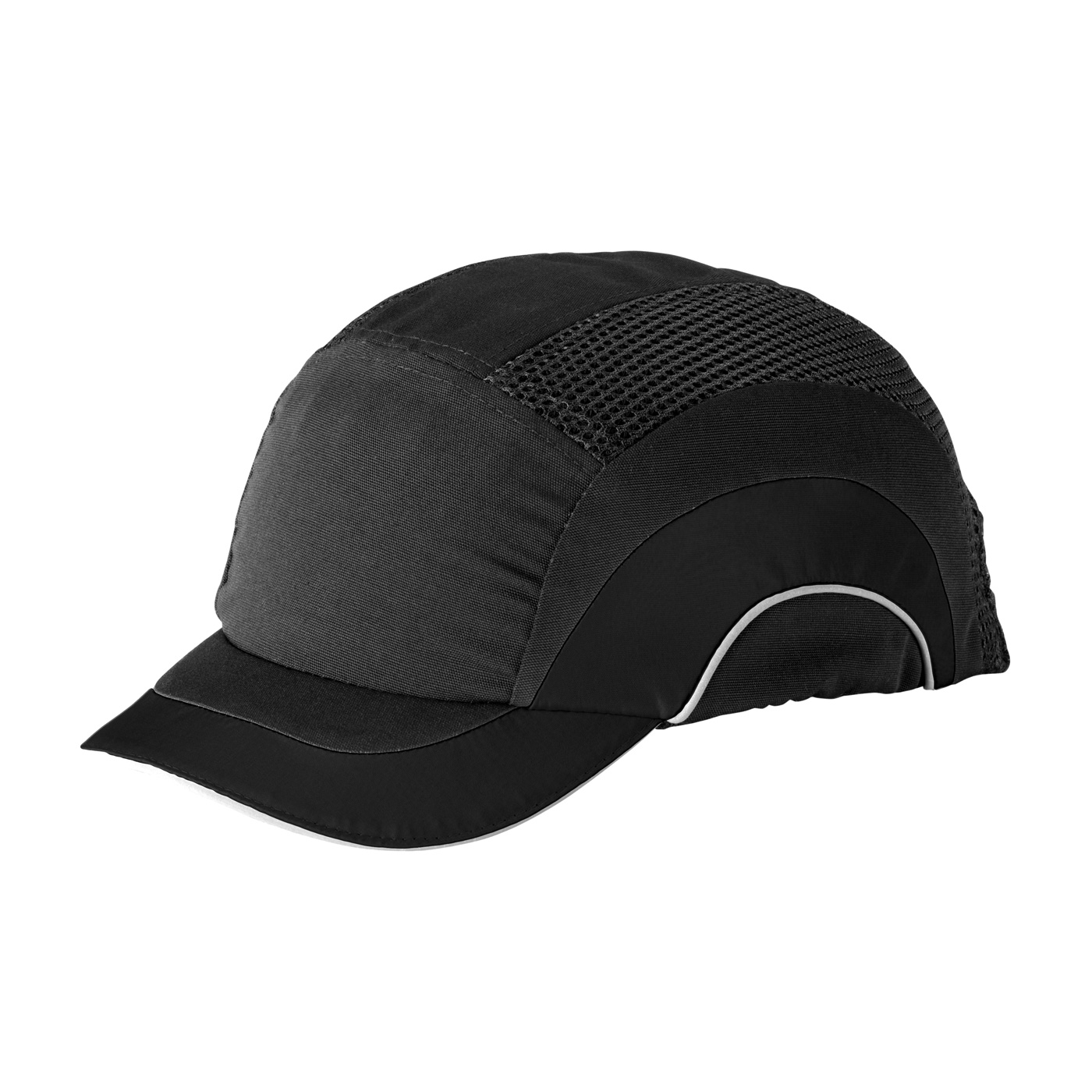 282-ABS150 PIP® HardCap A1+™ Low Profile Baseball Style Bump Cap with HDPE Protective Liner and 2` Short Brim - Black