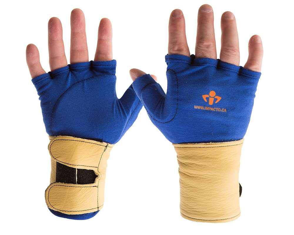 #714-20 Impacto® Fingerless Glove with Detachable Wrist Support Liner
