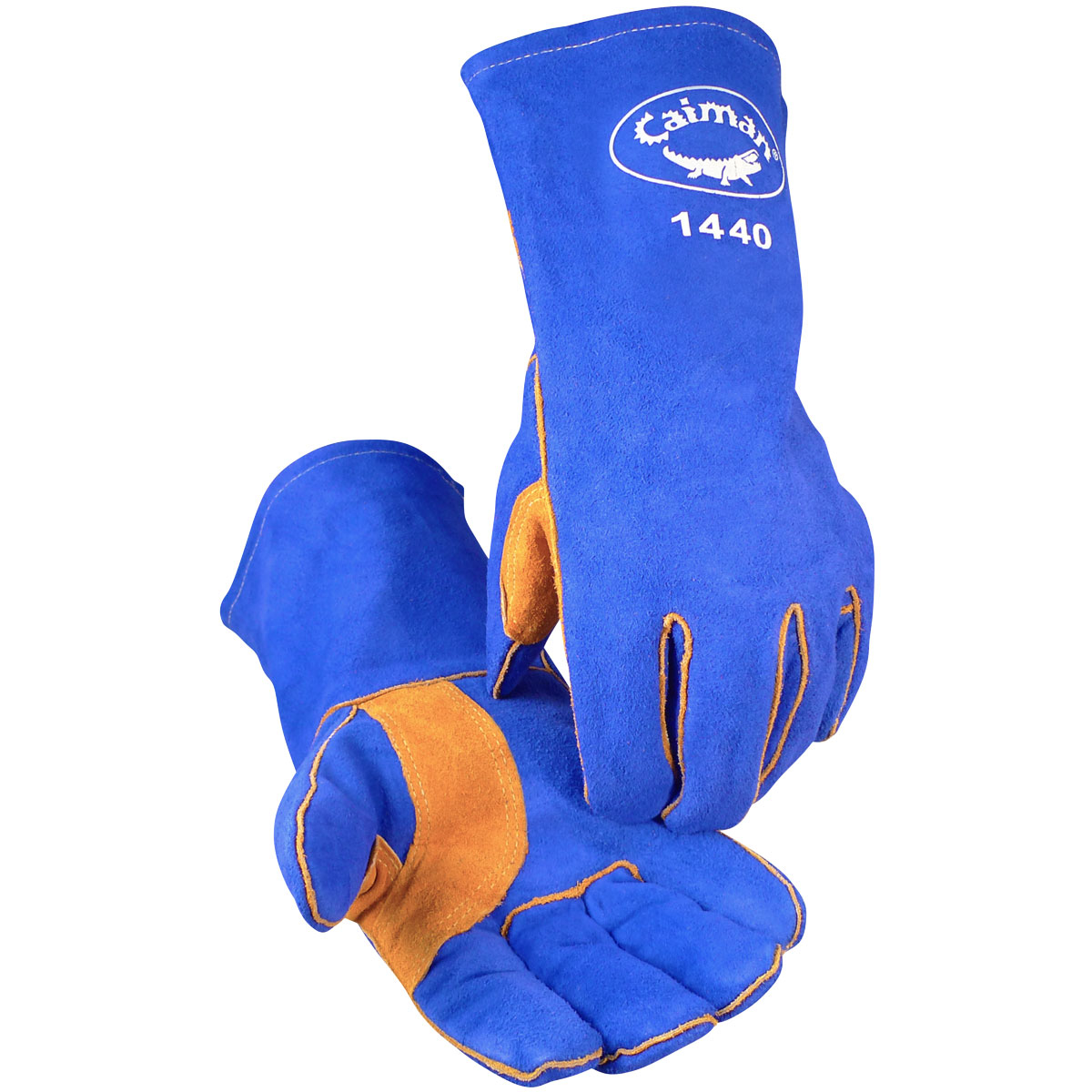 1440 Caiman® Cow Split Foam Insulated Reinforced Palm Stick Welding Gloves