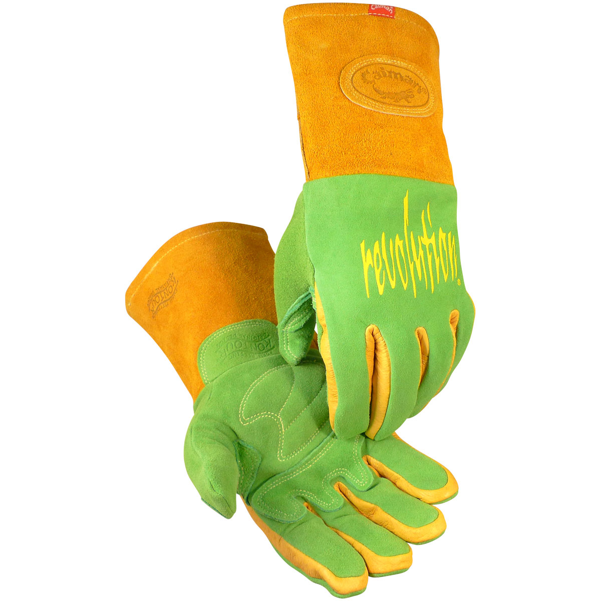 1816 Caiman® Revolution Deerskin FR Foam Fleece Lined MIG/Stick Welding Gloves