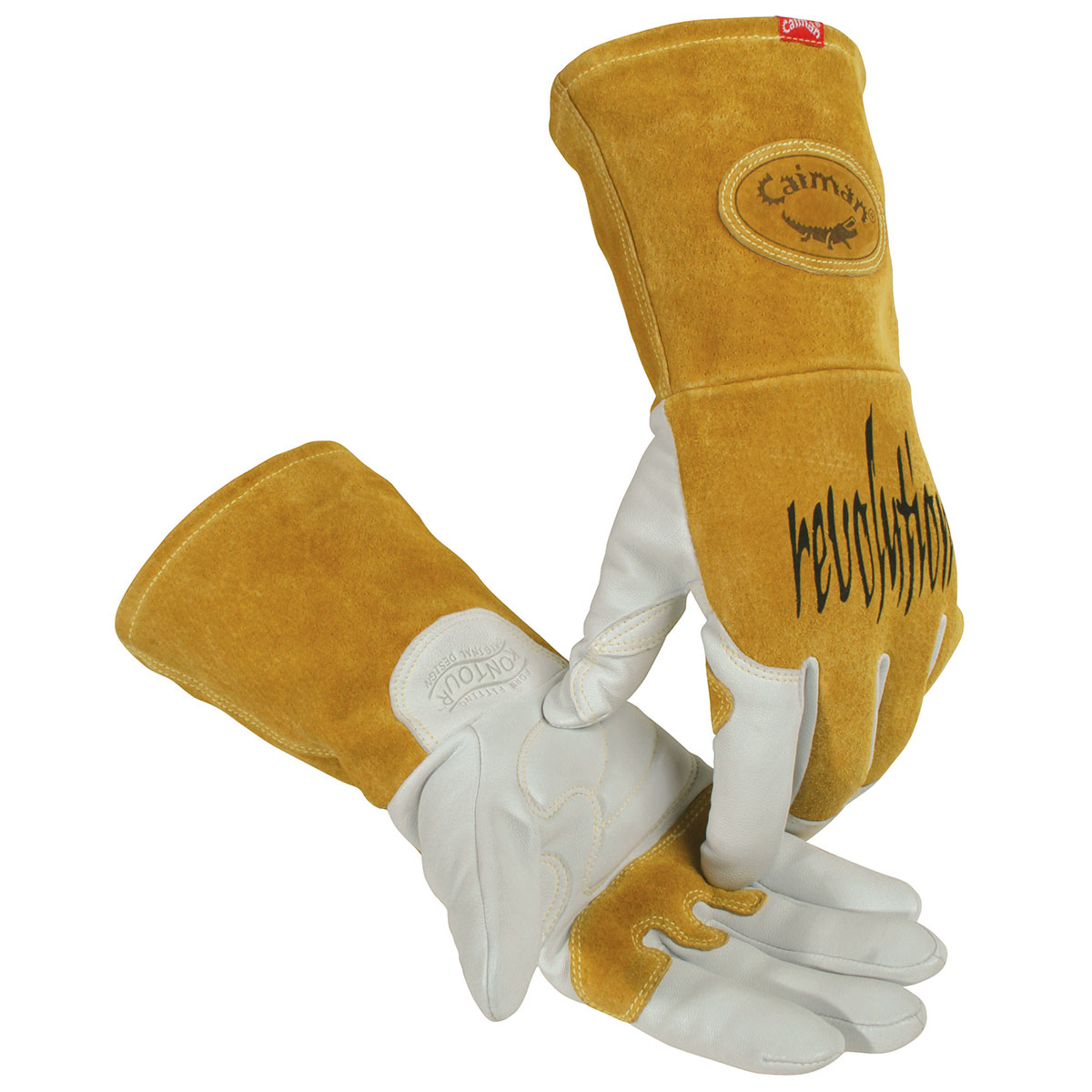 1868 Caiman® Goat Grain FR Back Unlined Palm TIG/MIG Welding Gloves