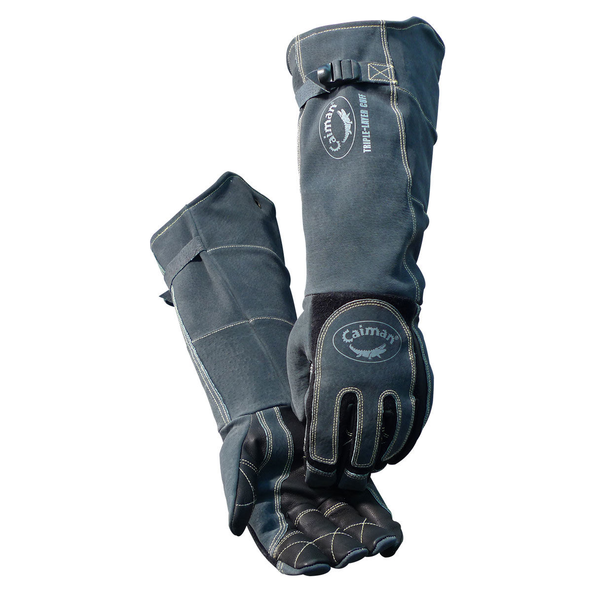 1879-5 Caiman® 21` Pigskin Heavy Duty Triple Layer Cuff MIG/Stick/Welding Gloves