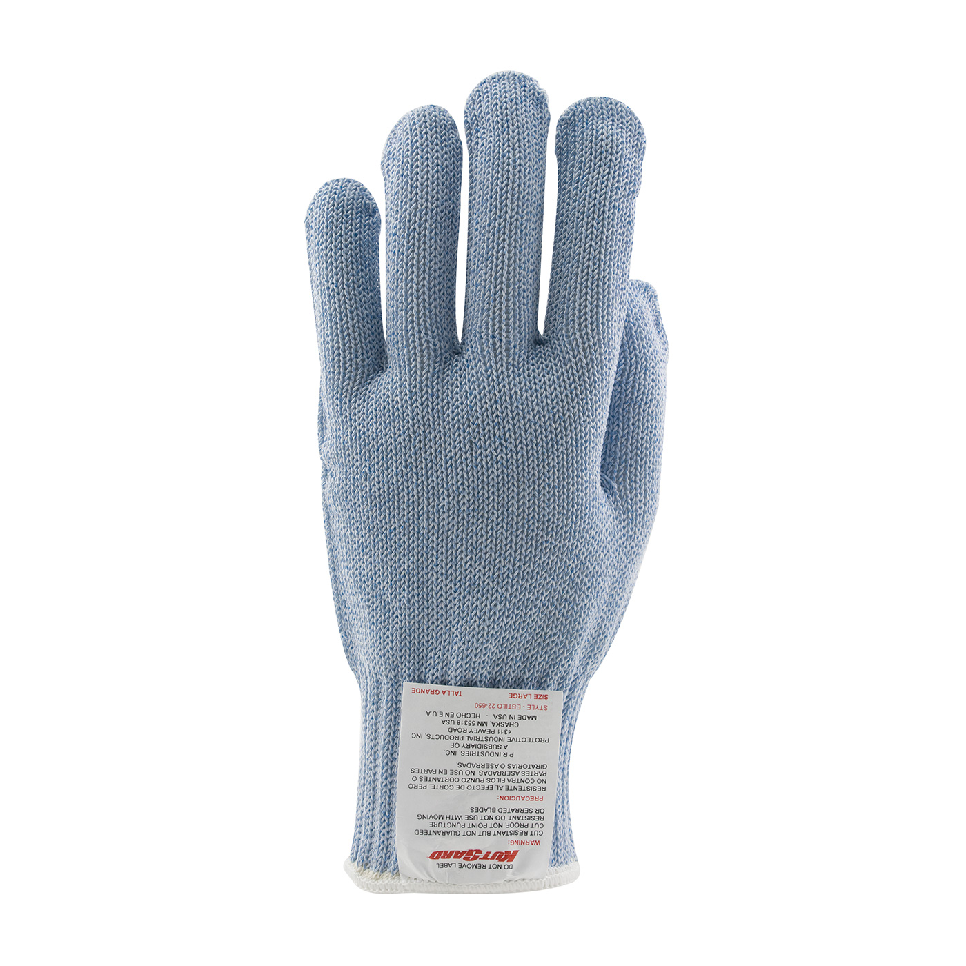 22-600 PIP® Claw Cover® Seamless Knit Blue PolyKor® Blended Glove - Heavy Weight